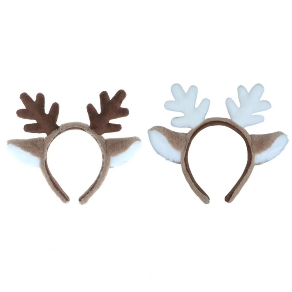 Reindeer Antlers Headband - Bandeau de noël doux, accessoire de