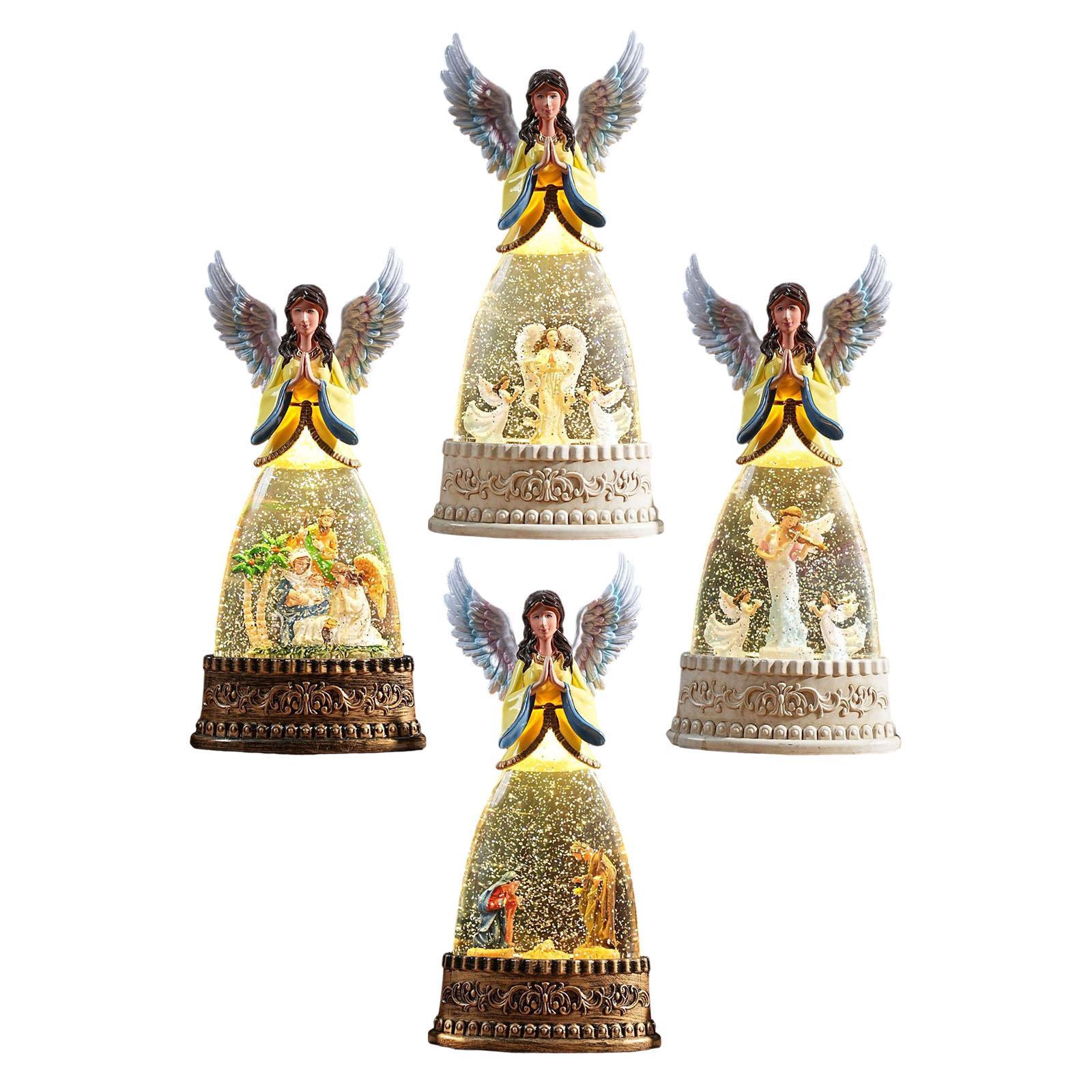 Figurine d'ange éclairée, boul - Snow Globe Musical avis et prix