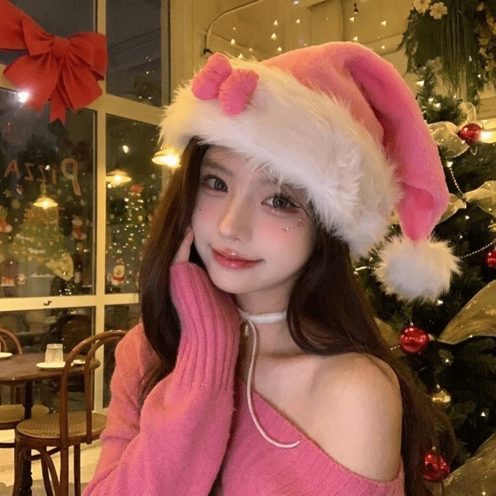 Chapeau de Noël chic à motif d - Santa Hat Plush avis et prix
