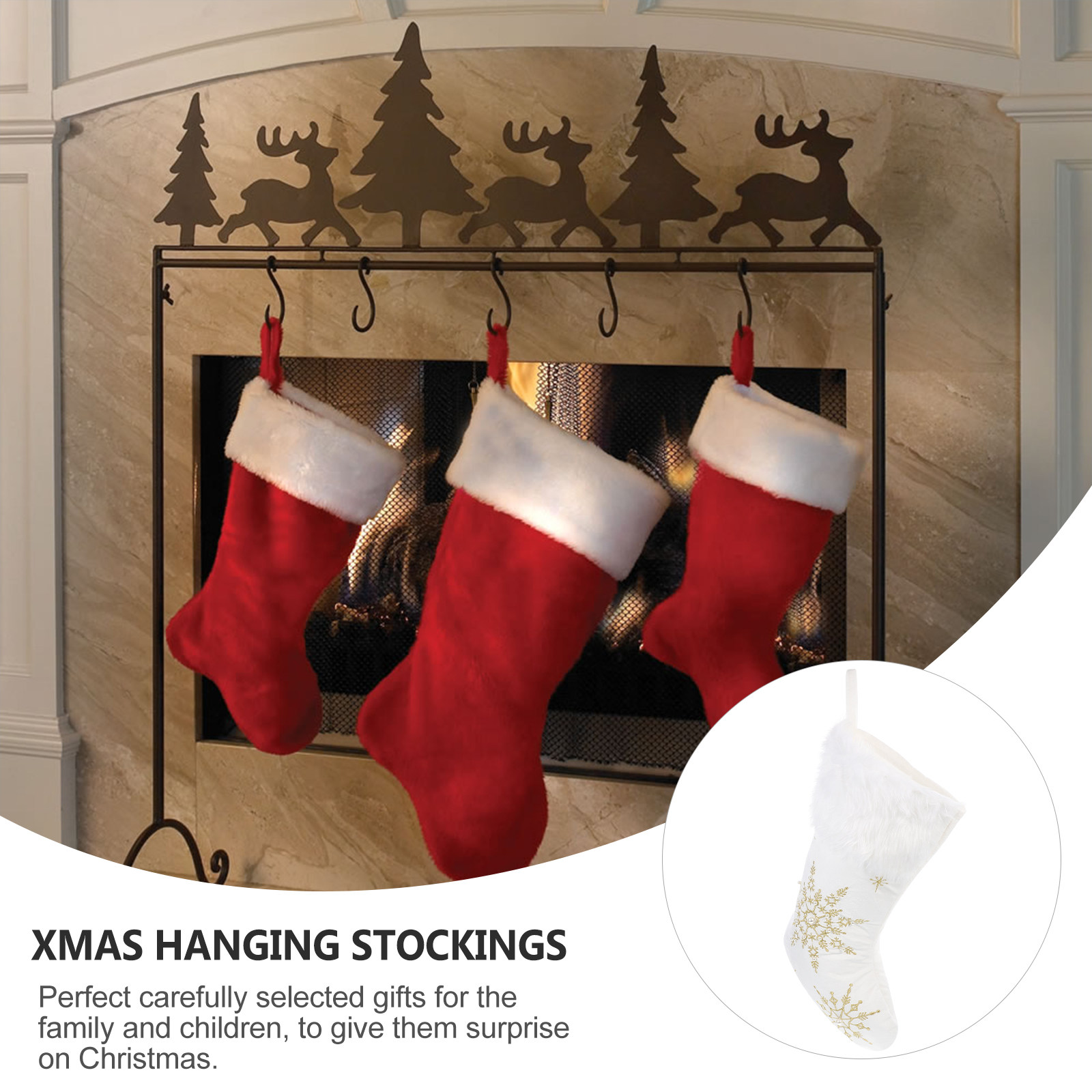 1 pièce Chaussette de Noël déc - Christmas Stocking Hanging avis et prix