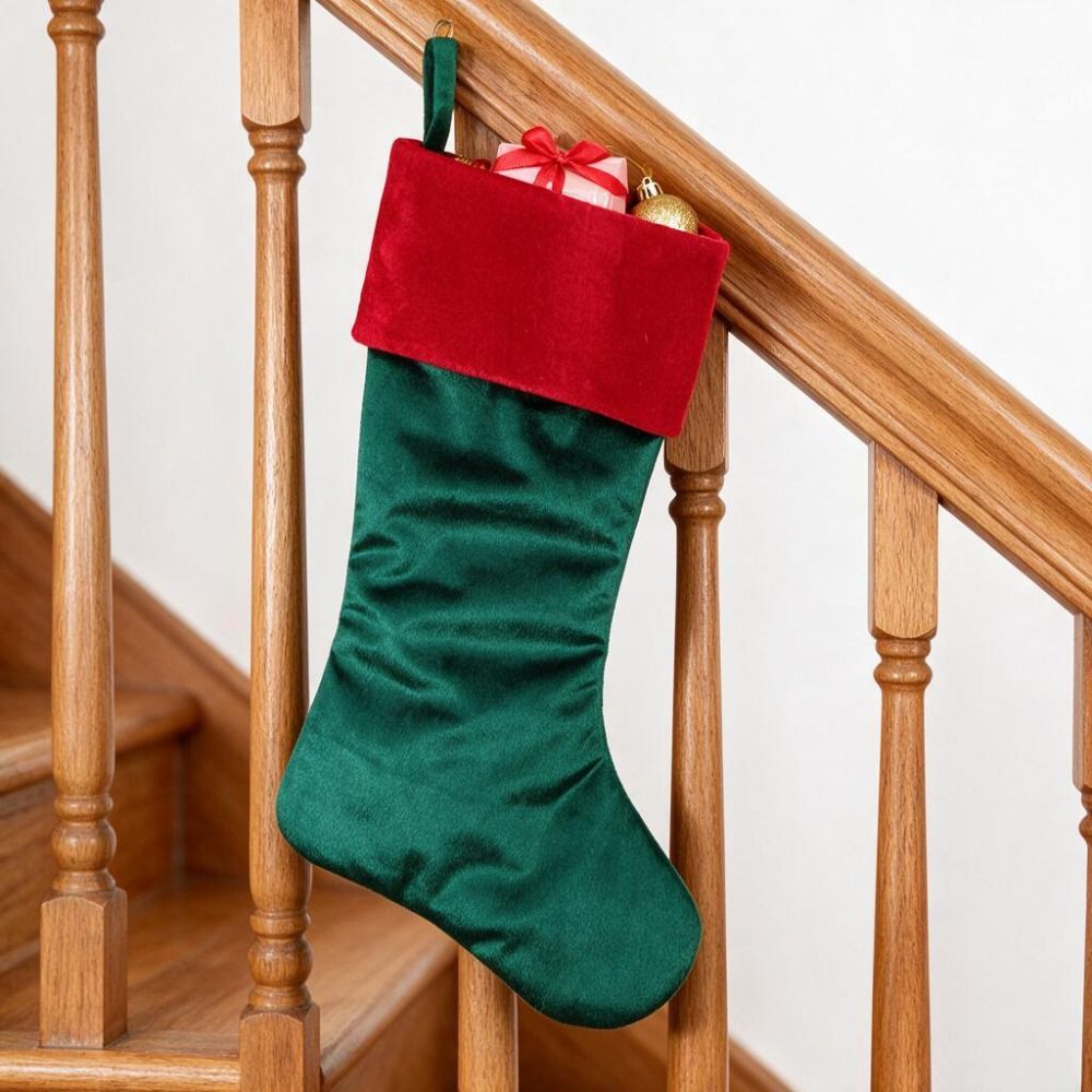 Chaussette de Noël en velours  - Christmas Stocking Hanging avis et prix