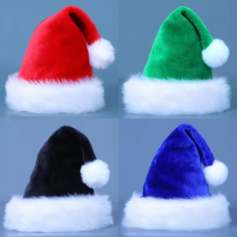 1 chapeau de Père Noël en pelu - Santa Hat Plush avis et prix