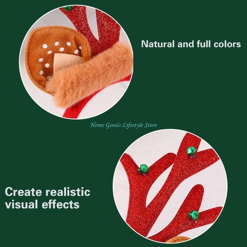 E74E – lot 6 bandeaux en bois  - Reindeer Antlers Headband avis et prix
