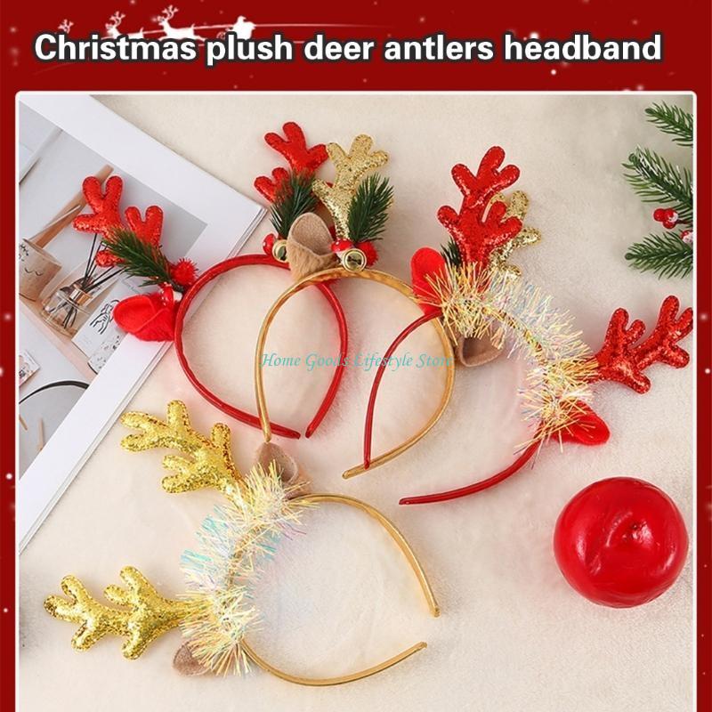 E74E – lot 6 bandeaux en bois  - Reindeer Antlers Headband avis et prix