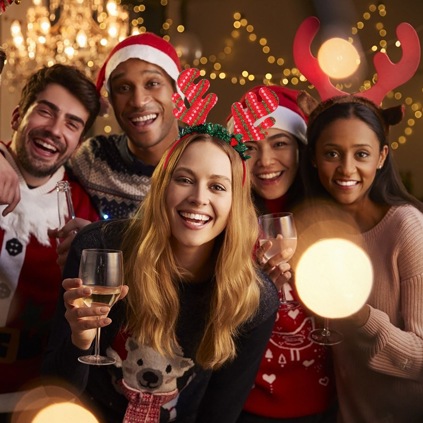 Serre-tête de Noël avec cornes - Reindeer Antlers Headband avis et prix